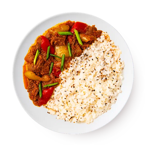 Говядина с овощами и рисом Cha-Cha-Cha