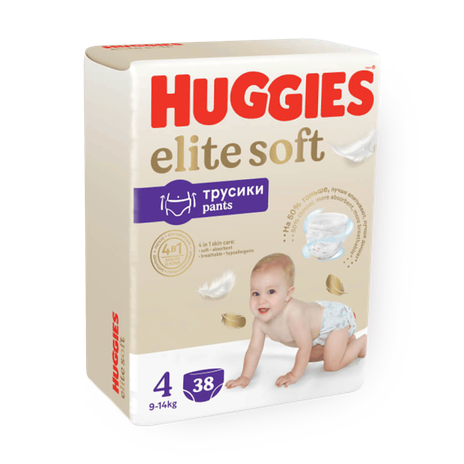 Подгузники-трусики Huggies Elite Soft 4 размер 9-14 кг