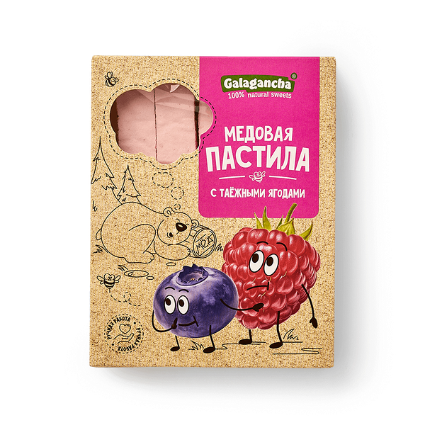 Пастила медовая с таёжными ягодами Galagancha