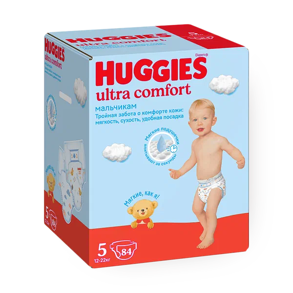 Подгузники Huggies Ultra Comfort для мальчиков 5 размер