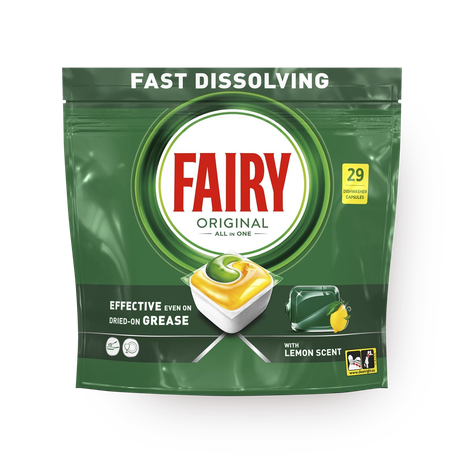 Капсулы для посудомоечных машин Fairy Всё в 1 лимон