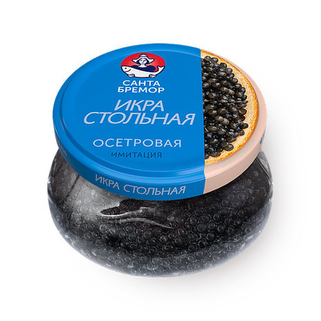 Икра осетровая Стольная «Санта Бремор» пастеризованная
