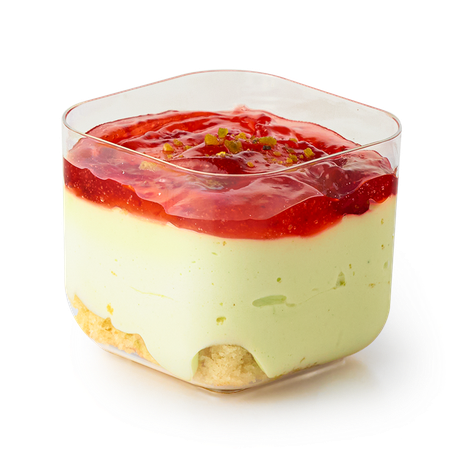 Десерт Кейк-бокс «Вкусная история» фисташково-клубничный замороженный