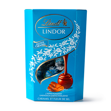 Конфеты шоколадные Cornet Lindor Lindt солёная карамель