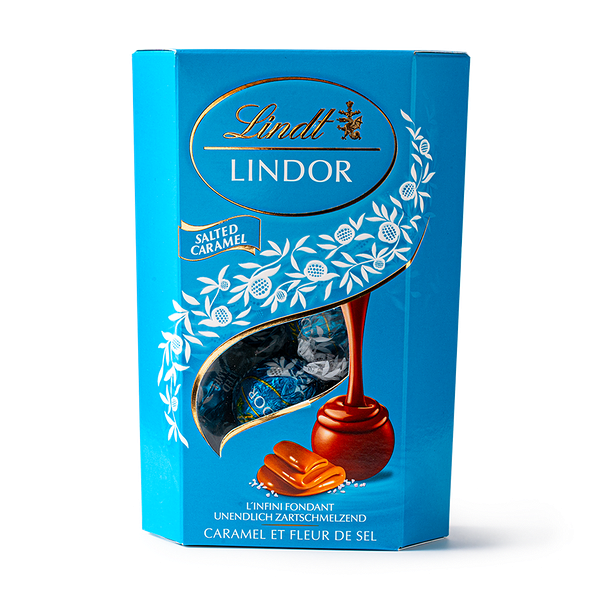 Конфеты шоколадные Cornet Lindor Lindt солёная карамель
