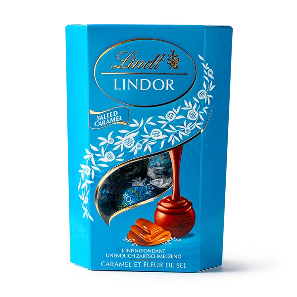 Конфеты шоколадные Cornet Lindor Lindt солёная карамель