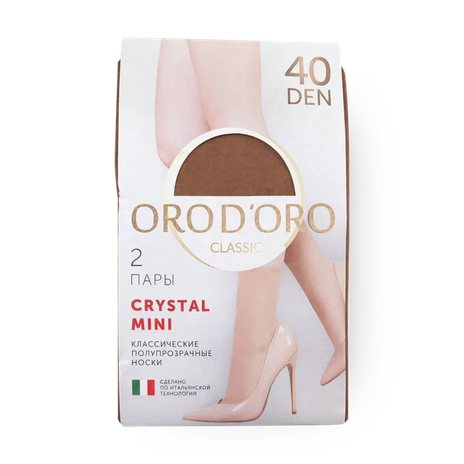 Носки женские Orod'oro Сrystal Mini 40 den цвет Glace размер 23-25