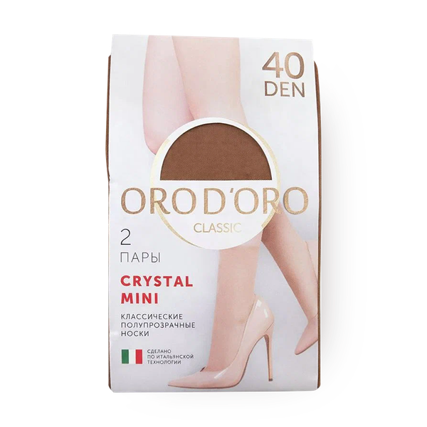 Носки женские Orod'oro Сrystal Mini 40 den цвет Glace размер 23-25