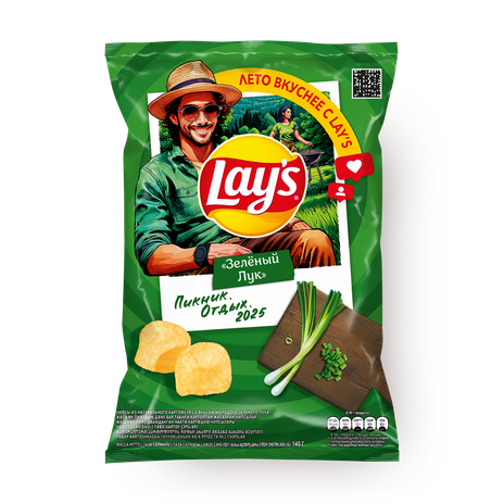 Чипсы Lay's зелёный лук