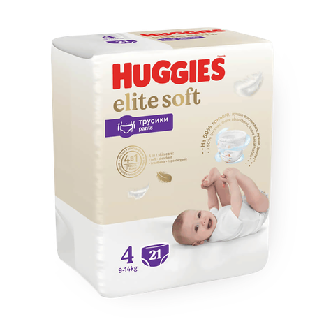 Подгузники-трусики Huggies Elite Soft 4 9-14 кг