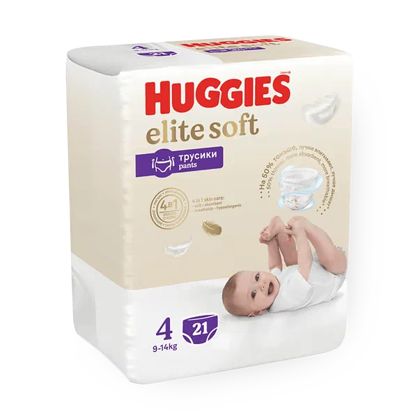 Подгузники-трусики Huggies Elite Soft 4 9-14 кг