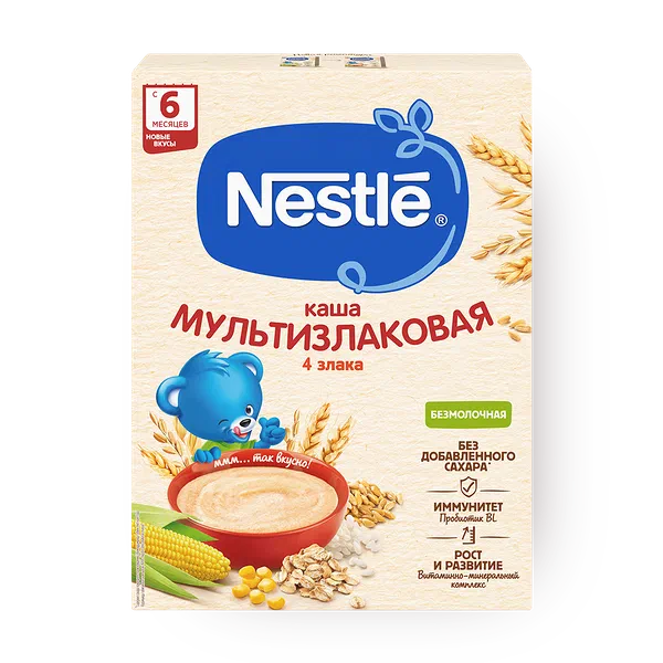 Каша безмолочная мультизлаковая Nestle 5 злаков с 6 месяцев