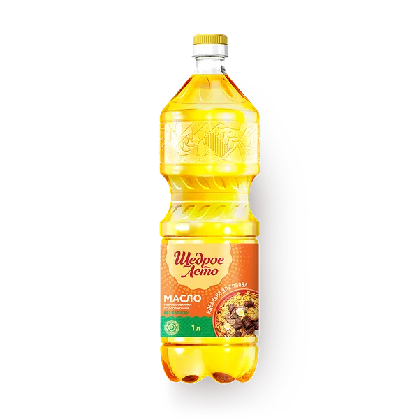 Масло подсолнечное рафинированное Щедрое лето