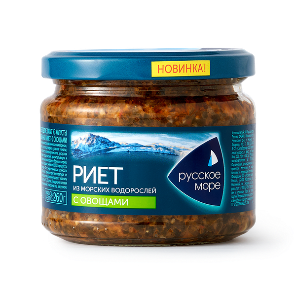 Риет из морских водорослей «Русское море» с овощами