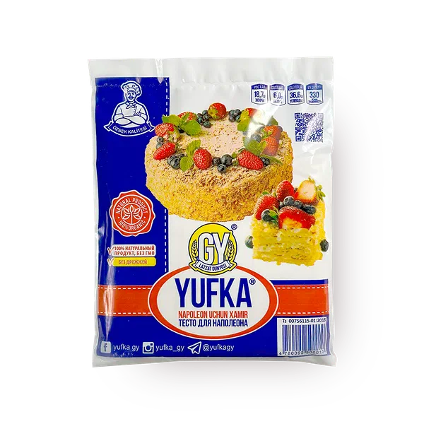 Тесто для наполеона Yufka замороженное