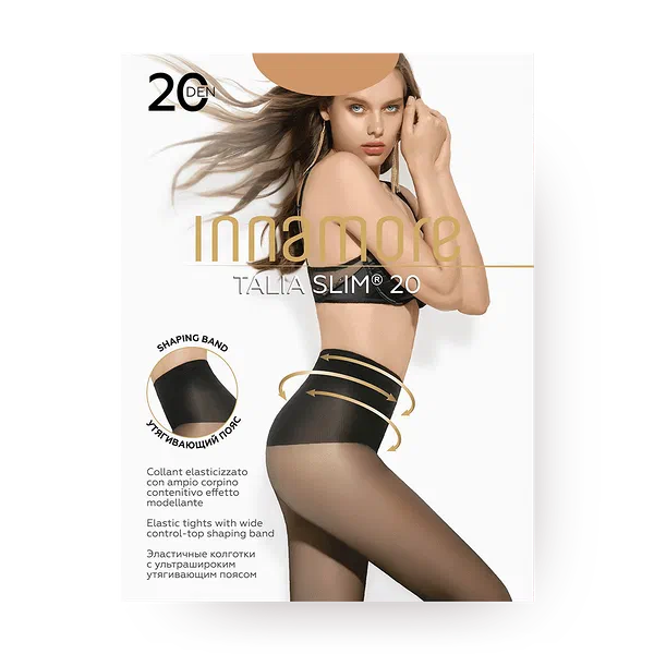 Колготки женские Innamore Talia Slim 20 den цвет Daino размер 3