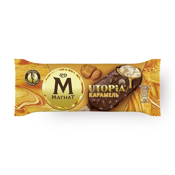 Мороженое Utopia «Mагнат» карамель
