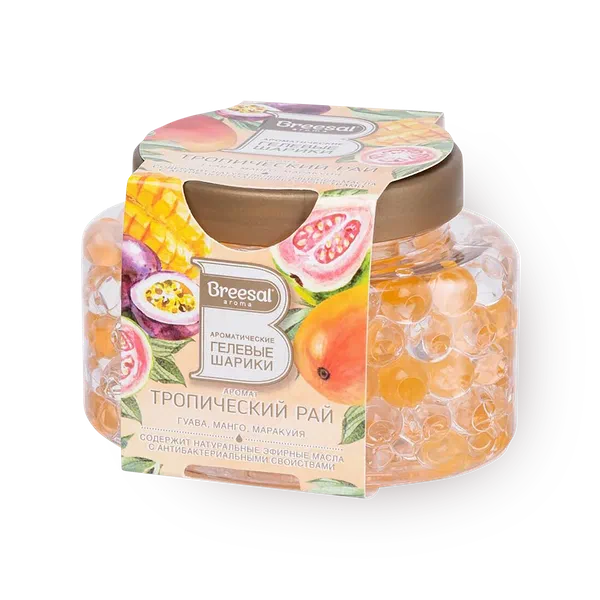 Шарики гелевые Breesal Aroma Тропический рай гуава, манго, маракуйя ароматические