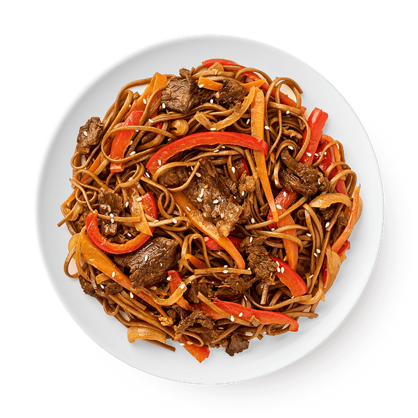 Лапша соба с говядиной «Сегодня»