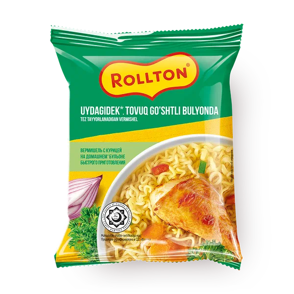 Вермишель «Роллтон» с курицей на домашнем бульоне
