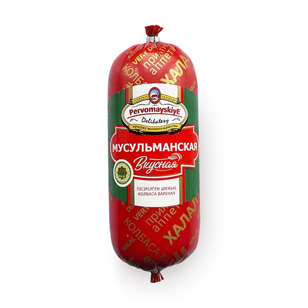Колбаса Мусульманская вкусная «Первомайские деликатесы» варёная