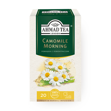 Чай травяной Camomile Morning Ahmad Tea ромашка с лемонграссом в пакетиках