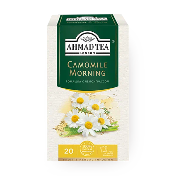 Чай травяной Camomile Morning Ahmad Tea ромашка с лемонграссом в пакетиках