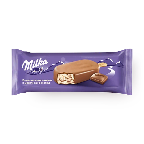 Мороженое сливочное Milka эскимо