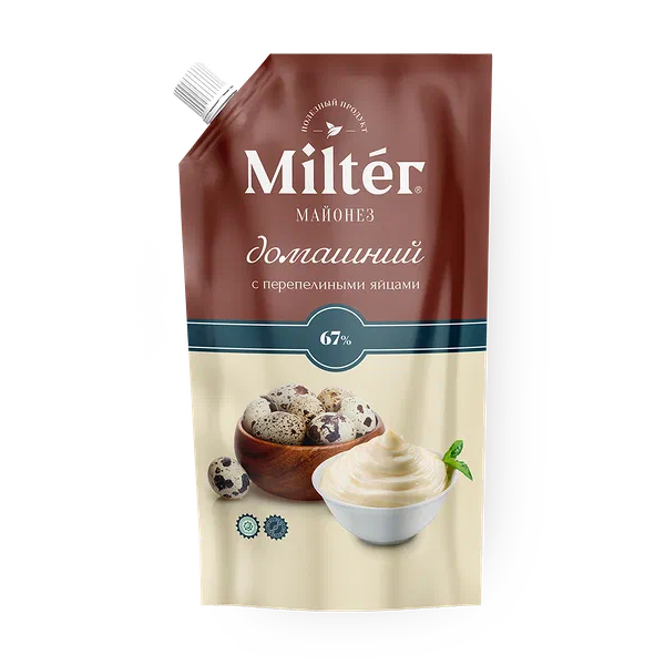 Майонез Домашний Milter с перепелиными яйцами 67%