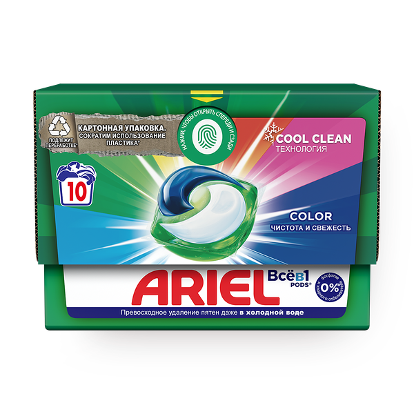 Капсулы для стирки Ariel Color Всё в 1