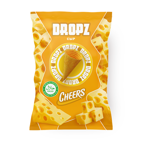 Снеки воздушные Dropz со вкусом сыра