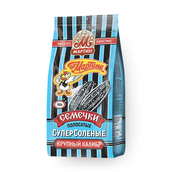 Семечки полосатые «От Мартина» крупный калибр суперсолёные