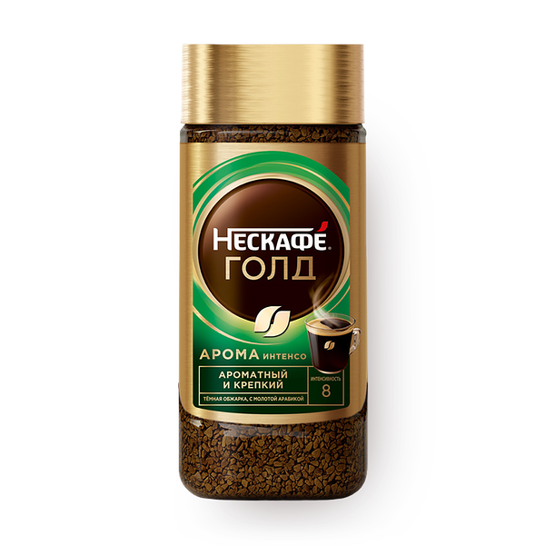Кофе растворимый Nescafe Gold Aroma Intenso натуральный с молотой арабикой