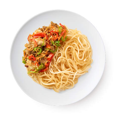 Картофельная лапша с пряной курицей Damdala