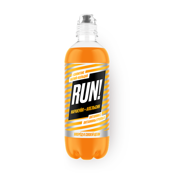 Напиток витаминизированный Run маракуйя-апельсин негазированный