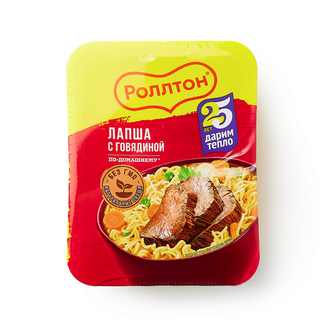 Лапша «Роллтон» По-домашнему говядина