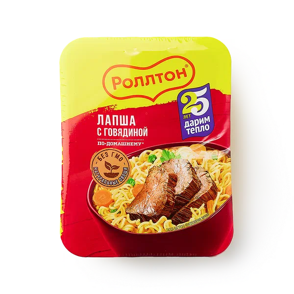 Лапша «Роллтон» По-домашнему говядина