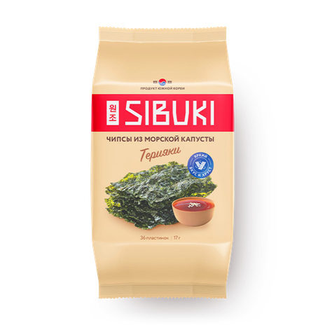 Чипсы из морской капусты Sibuki терияки