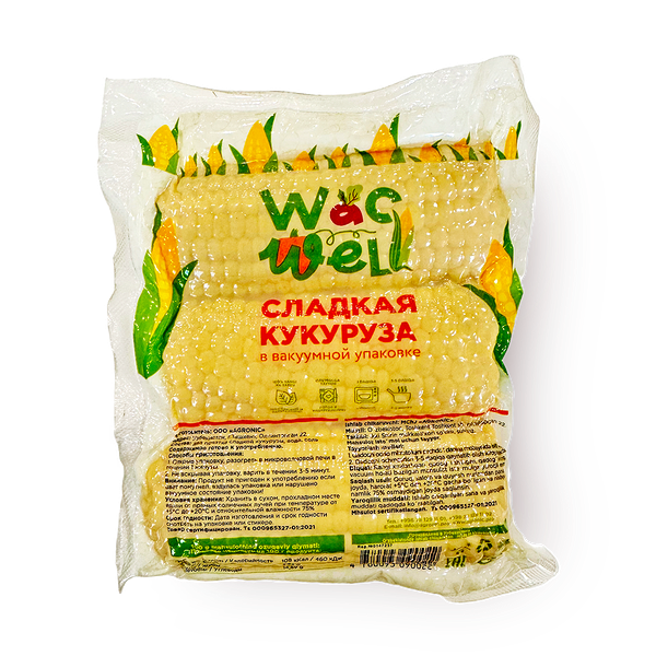 Кукуруза варёная Wac Well в початках 3 шт