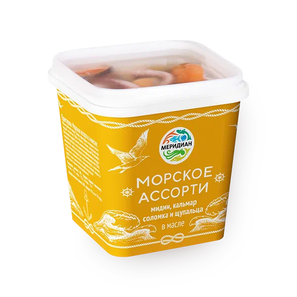 Морское ассорти в масле «Меридиан»