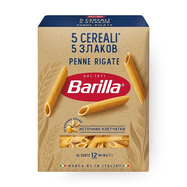 Макароны Pennette Rigate 5 злаков Barilla