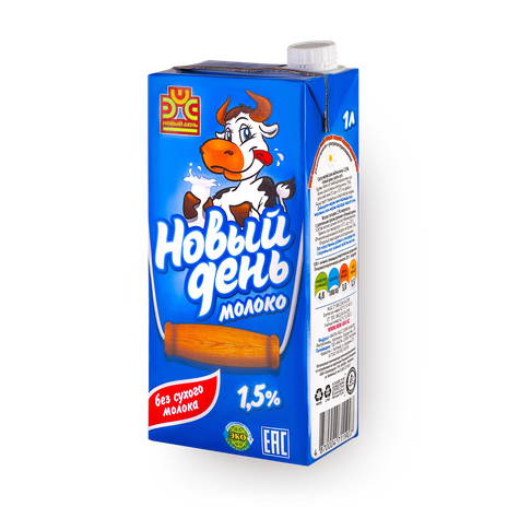 Молоко 1,5% «Новый день»