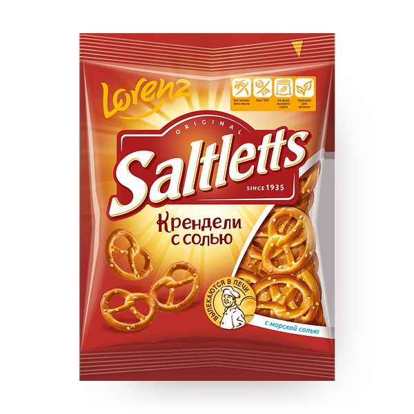 Мини-крендели Классические Saltletts с солью