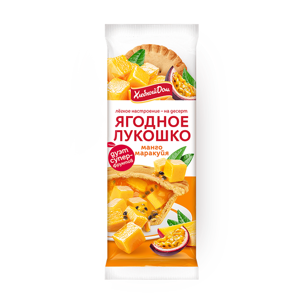 Кекс Ягодное лукошко «Хлебный дом» с начинкой из манго и маракуйи