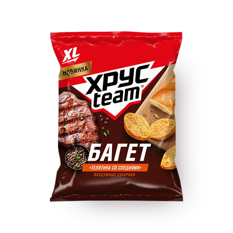 Сухарики Хрусteam Багет телятина со специями