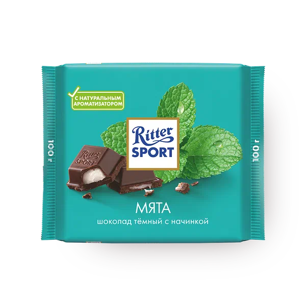Шоколад тёмный Ritter Sport мята