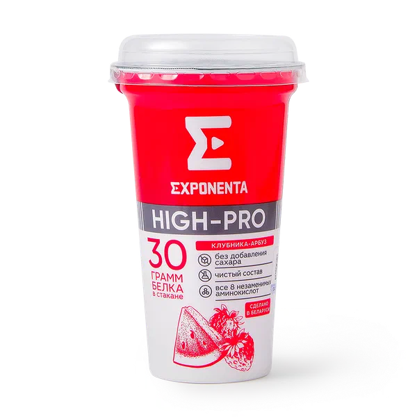 Напиток кисломолочный High Pro клубника-арбуз