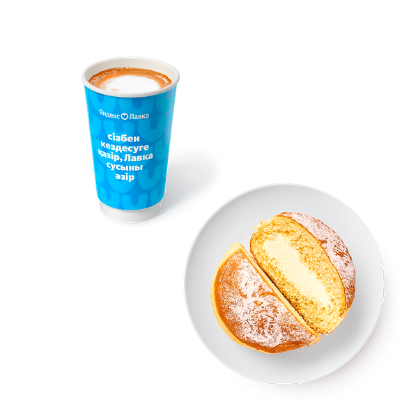 Берлинер Творожный сыр «Из Лавки» + Гранд Капучино «Яндекс Лавка»