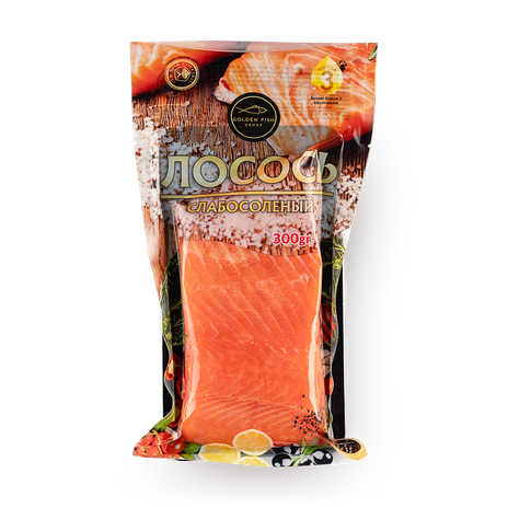 Лосось солёный Golden Fish кусок