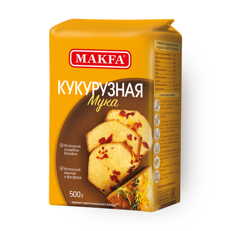 Мука кукурузная Makfa